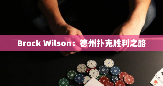Brock Wilson：德州扑克胜利之路